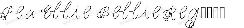 Pea Ellie Bellie Reg字体转换